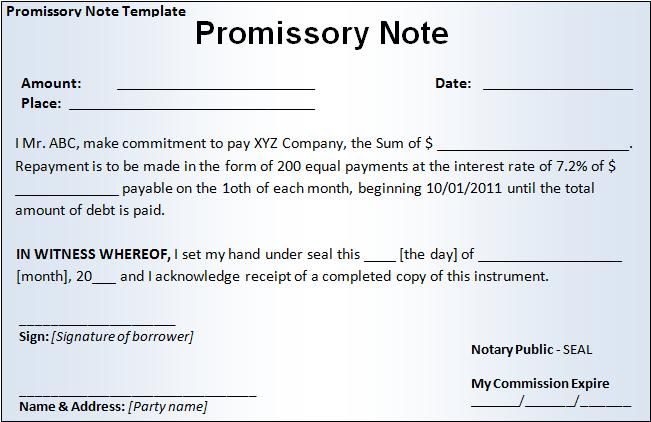 Potential Legal Implications of the Promissory Note